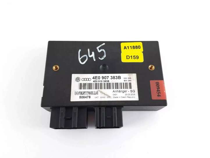 Audi Q7 (2009 - 2015)  4E0907383B Блок управления крюка для прицепа
