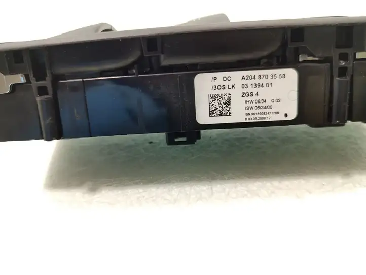 Mercedes-Benz C W204 (2007 - 2014) A2048703558 Блок кнопок стеклоподъемников — фото 6