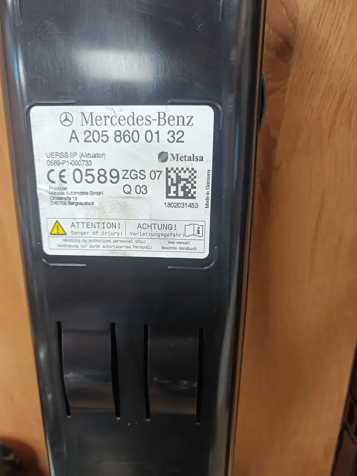 Mercedes-Benz C AMG W205 (2014 - ) A2058600132 Система защиты от опрокидывания — фото 6