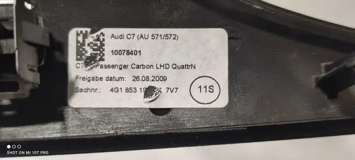Audi A6 C7 4G0863273 Комплект внутренней декоративной отделки — фото 12