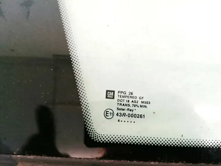 Opel Meriva A (2002 - 2006) Заднее боковое стекло — фото 2