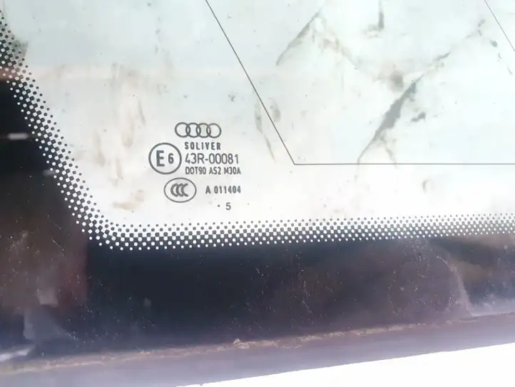 Audi A6 S6 C6 4F (2004 - 2008) Заднее боковое стекло — фото 3