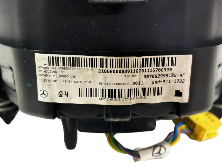 Mercedes-Benz C W204 (2007 - 2014) 307062999162AF Крышка airbag рулевого колеса — фото 7