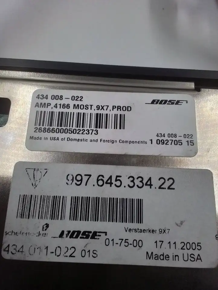 Porsche 997 (2004 - 2012) 99764533422 Усилитель звука — фото 3