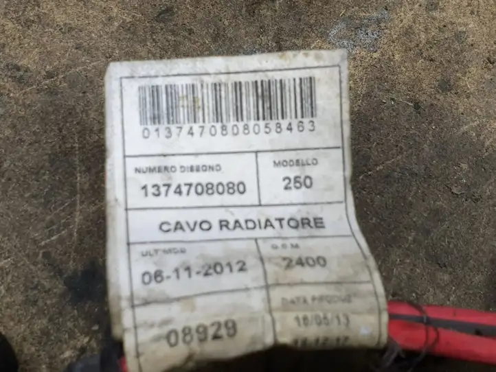 Citroen Jumper (2007 - 2013) 1374708080 Проводка вентилятора охлаждения — фото 9