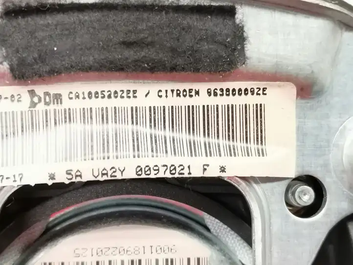 Citroen C3 (2002 - 2009) 96380009ZE Подушка безопасности руля — фото 6