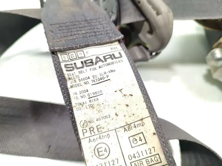 Subaru Forester SG (2003 - 2005) 7K7340-P Передний ремень безопасности — фото 6