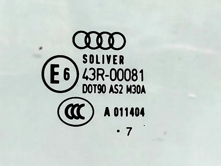 Audi A6 Allroad C6 (2006 - 2008) 43R00081 Стекло задней двери — фото 3