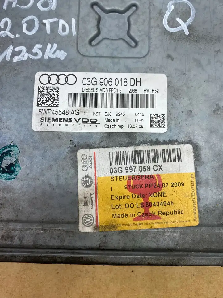 Audi A3/S3 8P (2004 - 2008) 03G906018DH Блок управления двигателем (ЭБУ) — фото 4