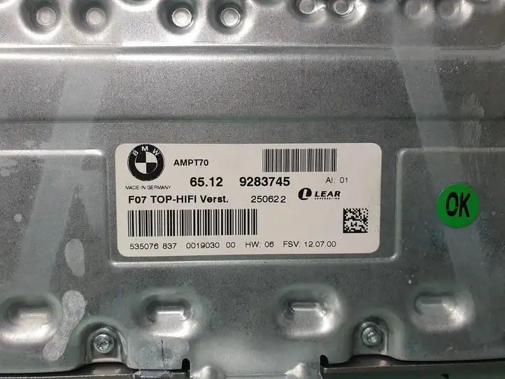 BMW X5 E70 (2006 - 2013) 9283745 Комплект аудиосистемы — фото 5