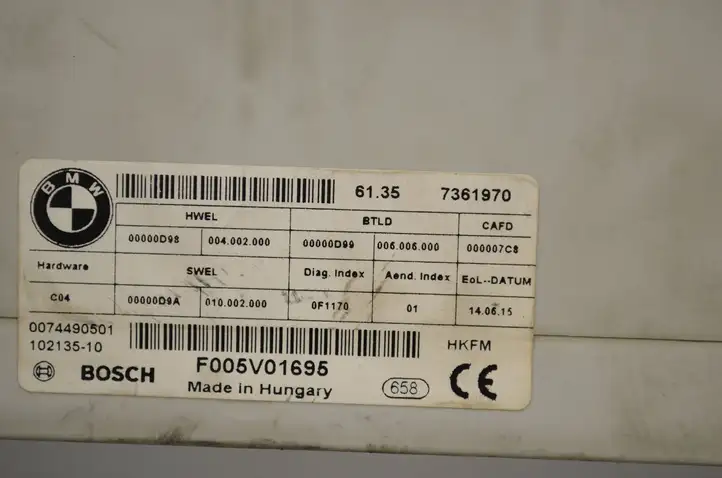 BMW 5 F10 F11 (2009 - 2016) 7361970 Гидравлика крышки багажника — фото 3