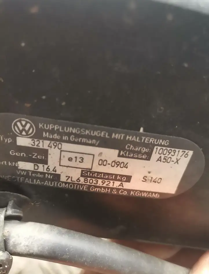 Volkswagen Touareg I (2002 - 2010) Комплект буксировочного крюка — фото 2
