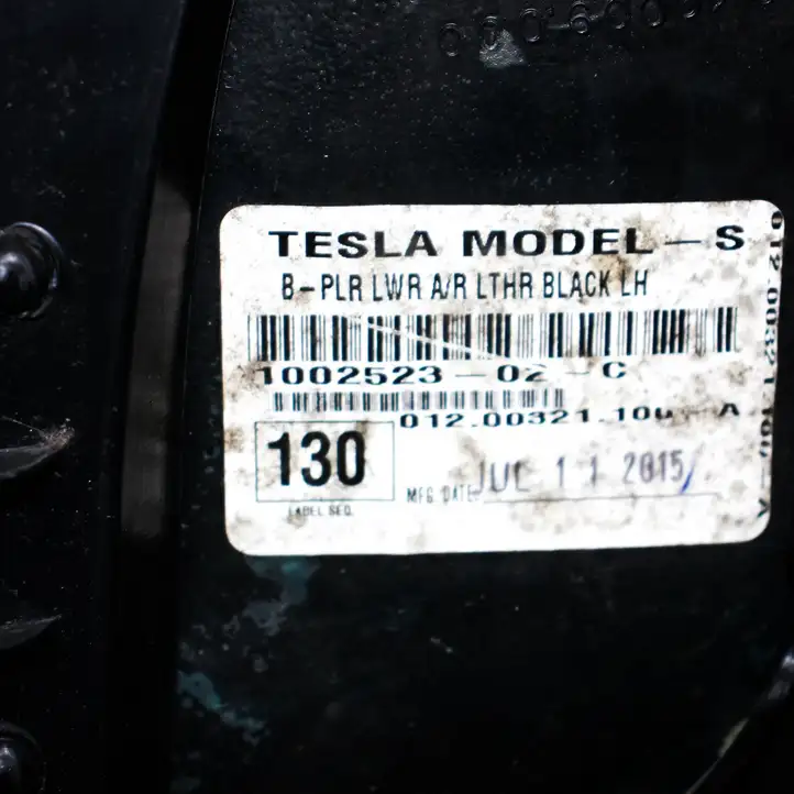 Tesla Model S (2012 - 2016) 100252302C Обшивка стойки C — фото 2