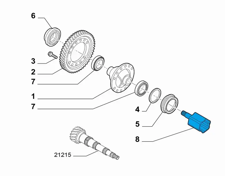 Alfa Romeo Mito (2008 - 2016) 55221323 Внутренний ШРУС — фото 5