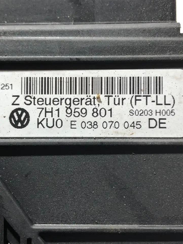 Volkswagen Multivan T5 (2003 - 2015) 7H1959801 Мотор стеклоподъемника передний — фото 4