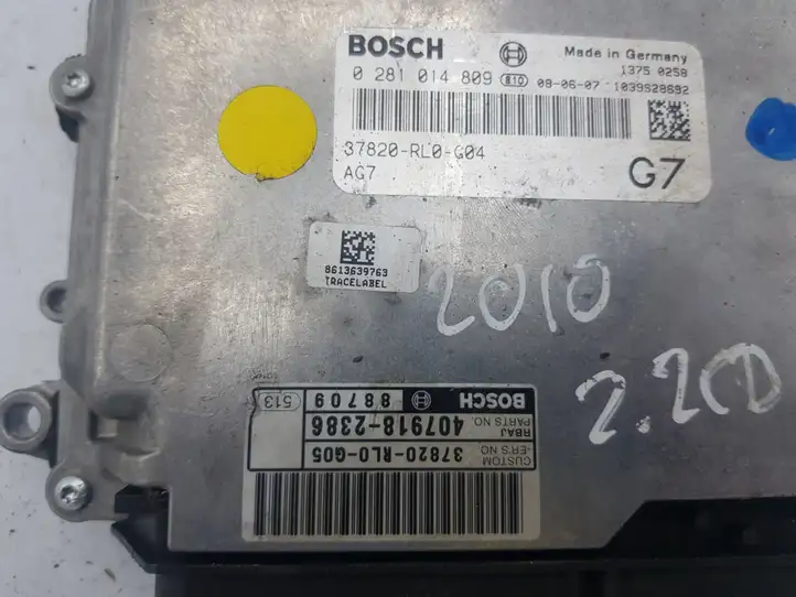 Honda Accord (2008 - 2016) 37820RL0G05 Блок управления двигателем (ECU) — фото 3