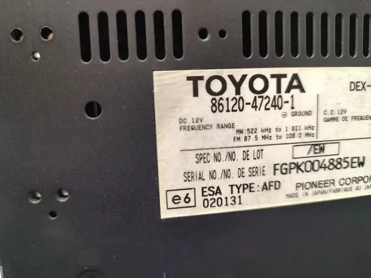 Toyota Prius (XW20) (2003 - 2009) 86120-47240 Магнитола / мультимедийная система — фото 6