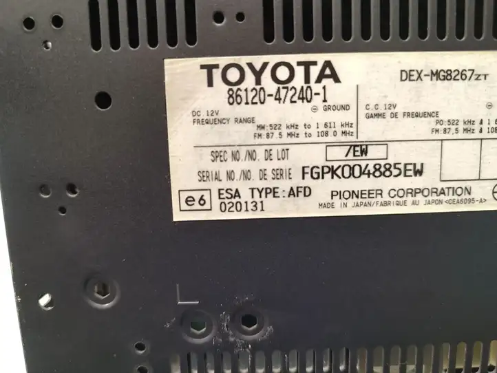 Toyota Prius (XW20) (2003 - 2009) 86120-47240 Магнитола / мультимедийная система — фото 7