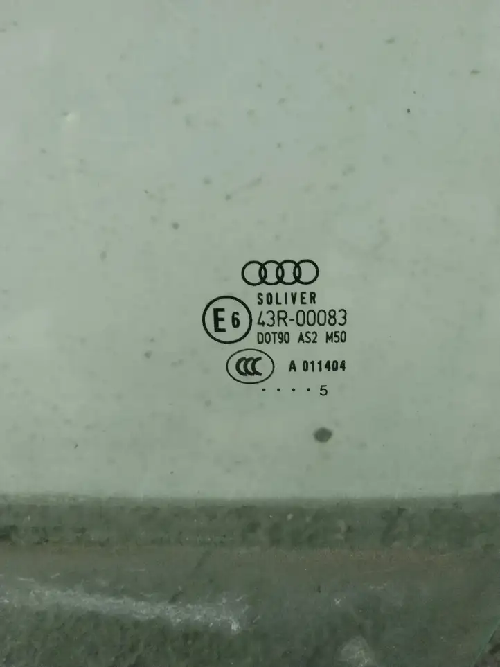 Audi A6 S6 C6 4F (2004 - 2008) Стекло передней двери — фото 3