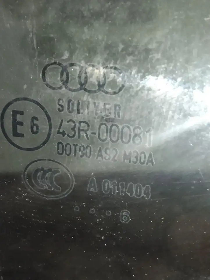 Audi A6 S6 C6 4F (2004 - 2008) Стекло задней двери — фото 2