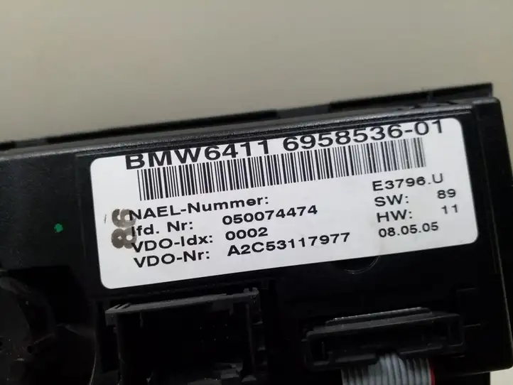 BMW 3 E90 E91 (2005 - 2012) 6958536 Блок управления кондиционером — фото 2