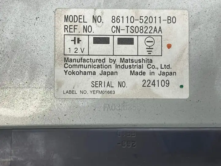 Toyota Yaris (1999 - 2003) 8611052011BO Магнитола / мультимедийная система — фото 2