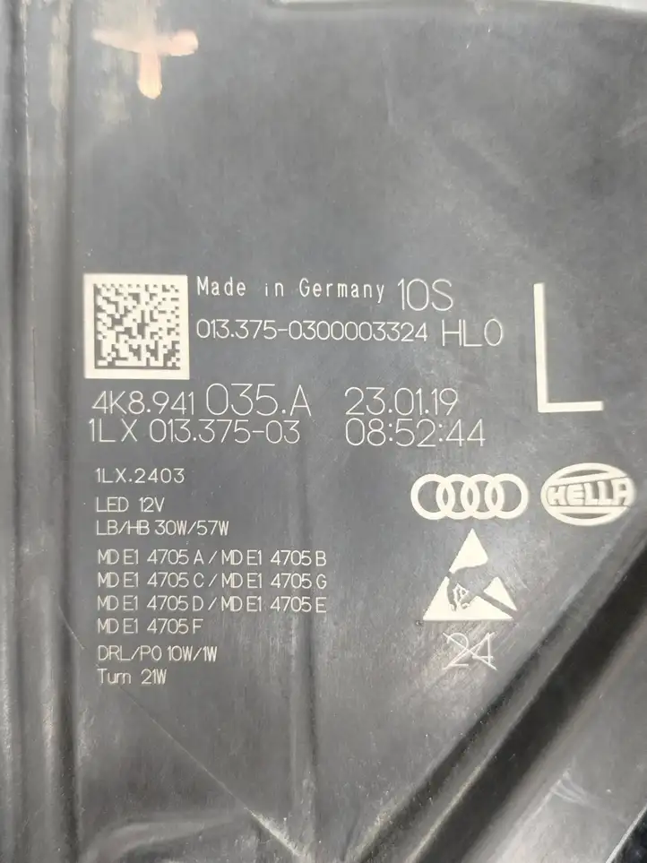 Audi A7 S7 4K8 (2018 - ) 4K8941035A Передняя фара — фото 3