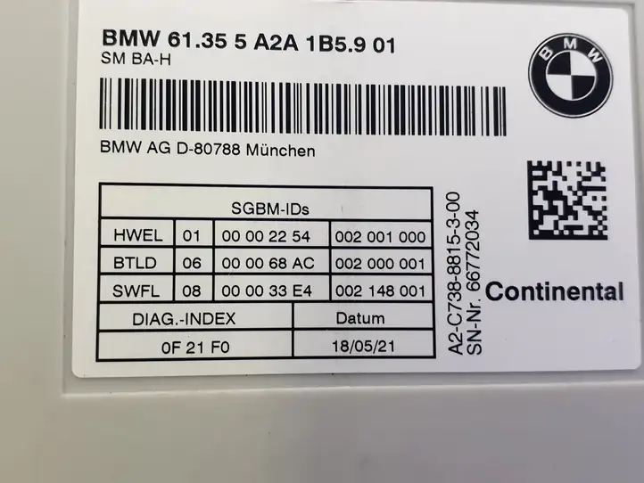 BMW 5 G30 G31 (2016 - ) A2C74008100 Блок управления сиденьем — фото 3