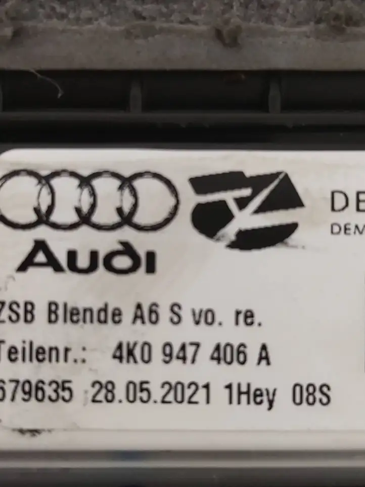 Audi A6 S6 C8 4K (2018 - ) 4K0947406A Внутренняя обшивка порога (комплект) — фото 3