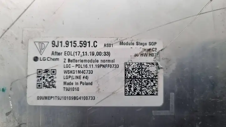 Porsche Taycan 9J1 (2019 - ) 9J1915591C Модуль аккумуляторной батареи гибридного автомобиля / электромобиля — фото 6