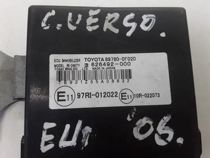 Toyota Corolla Verso E121 (2004 - 2007) 897800F020 Блок иммобилайзера — фото 4