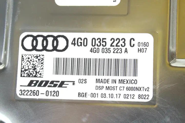 Audi A6 C7 (2014 - 2018) 4G0035223C Усилитель звука — фото 5