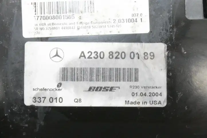 Mercedes-Benz SL R230 (2001 - 2012) A2308200189 Усилитель звука — фото 2