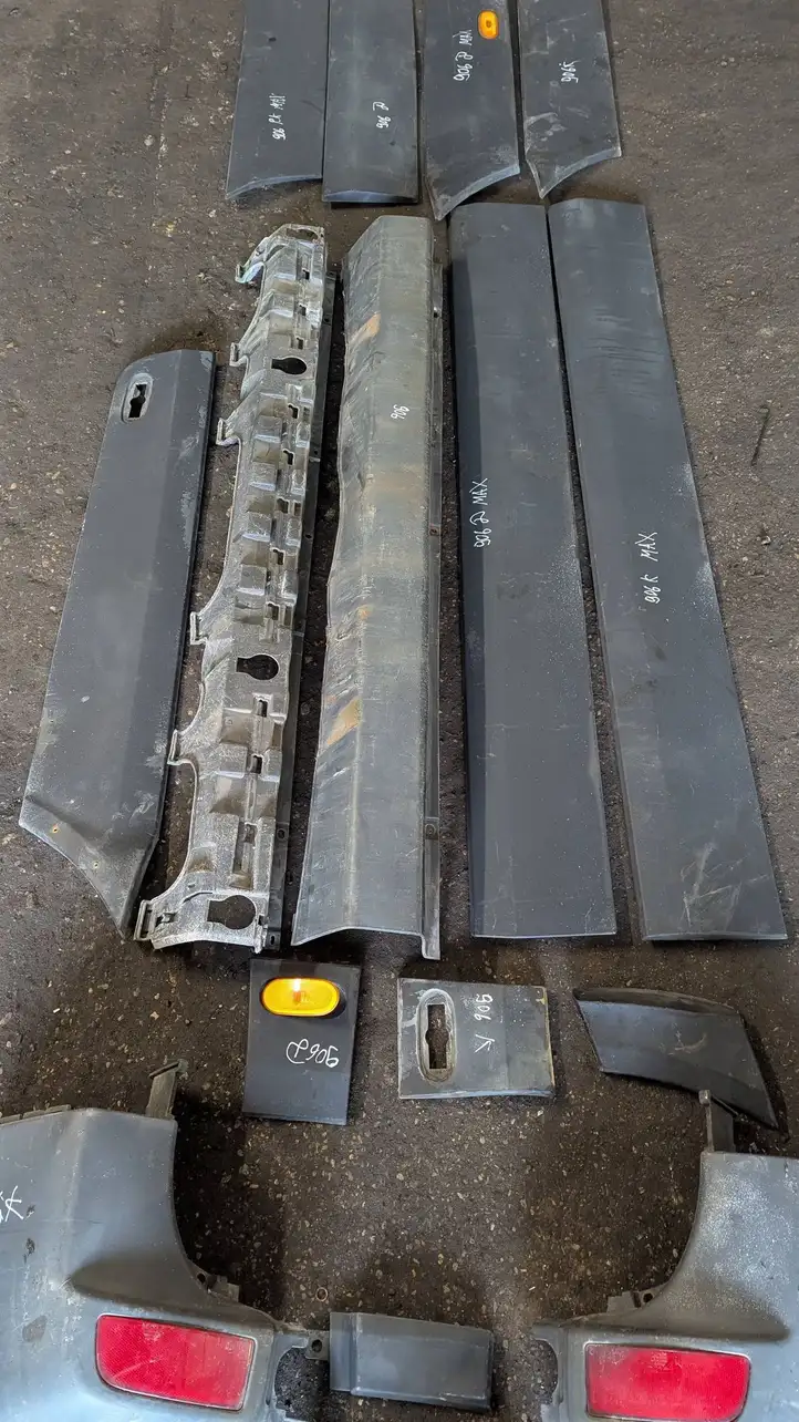 Mercedes-Benz Sprinter W906 (2006 - 2018) A9066900262 Комплект брызговиков — фото 15