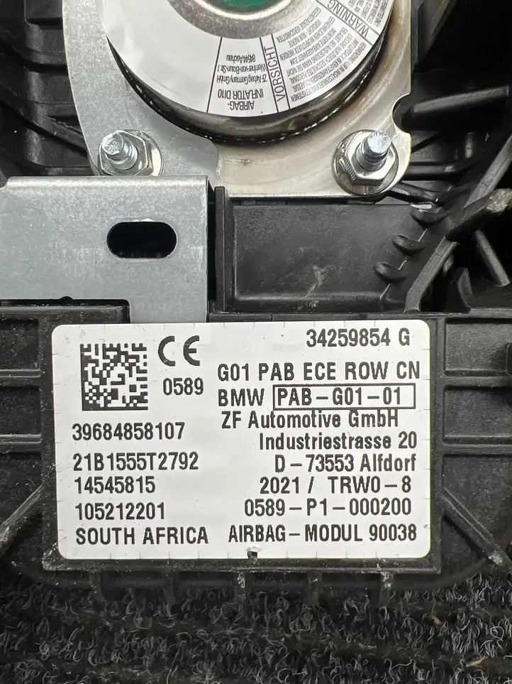 BMW X3 G01 (2018 - 2024) 34259854G Подушка безопасности пассажира — фото 4