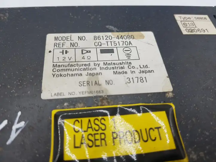 Toyota Avensis Verso (2001 - 2004) 8612044080 Магнитола / мультимедийная система — фото 2