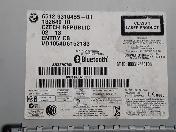 BMW 1 F20 F21 (2011 - 2019) 9310455 Магнитола / мультимедийная система — фото 3