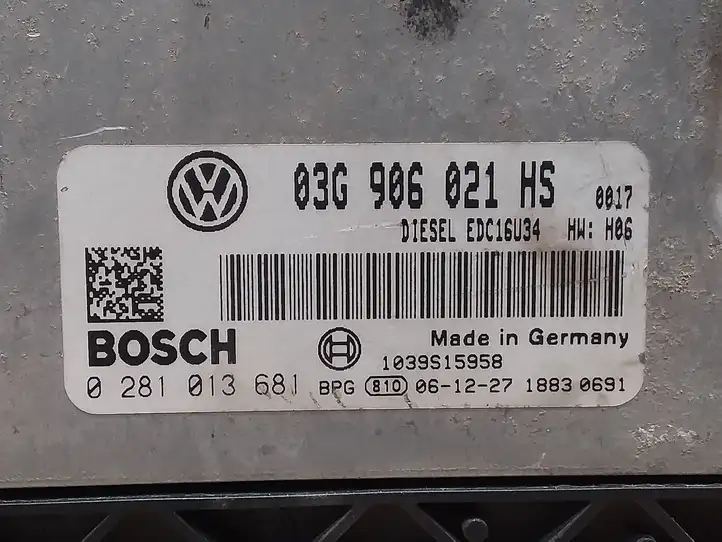Volkswagen Caddy (2004 - 2010) 03G906021HS Блок управления двигателем (ЭБУ) — фото 2
