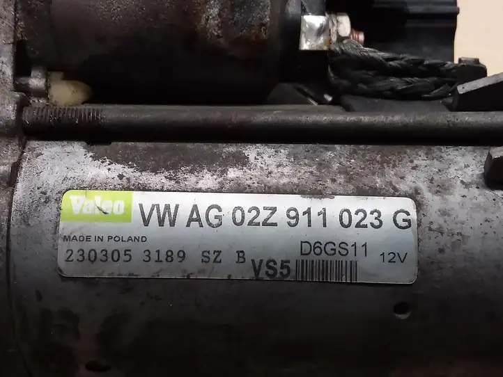 Volkswagen PASSAT B6 (2005 - 2010) 02Z911023G Стартер — фото 2
