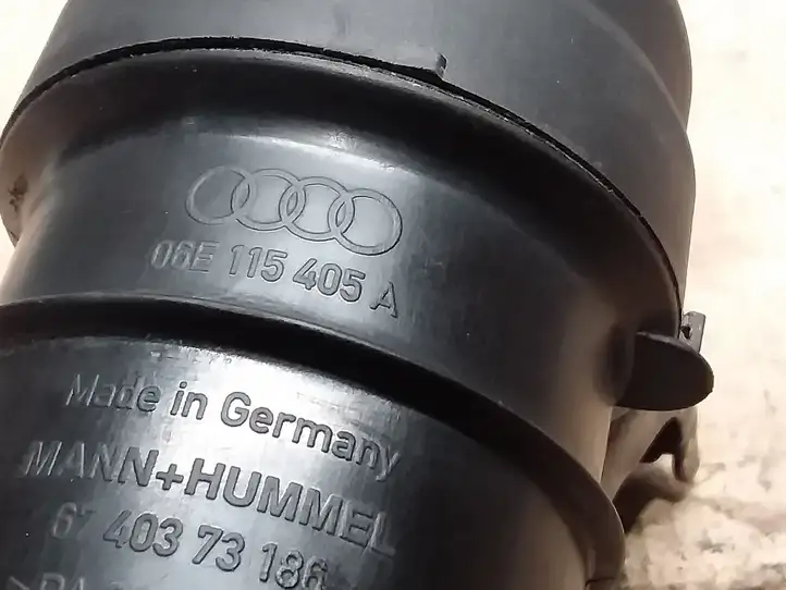 Audi A6 S6 C6 4F (2004 - 2008) 06E115405A Кронштейн масляного фильтра — фото 2