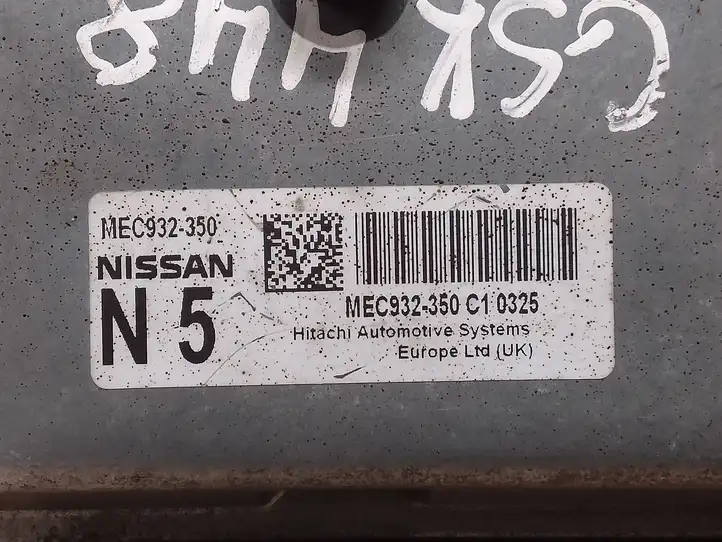 Nissan Qashqai (2010 - 2013) MEC932350 Блок управления двигателем (ЭБУ) — фото 2