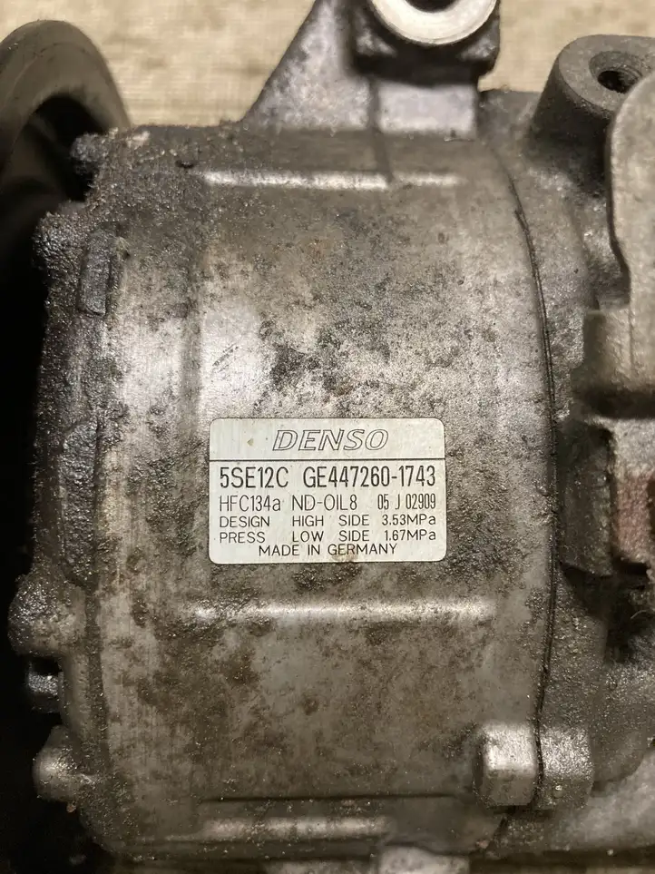 Toyota Avensis T250 (2006 - 2009) 4472601743 Компрессор (насос) кондиционера воздуха — фото 3