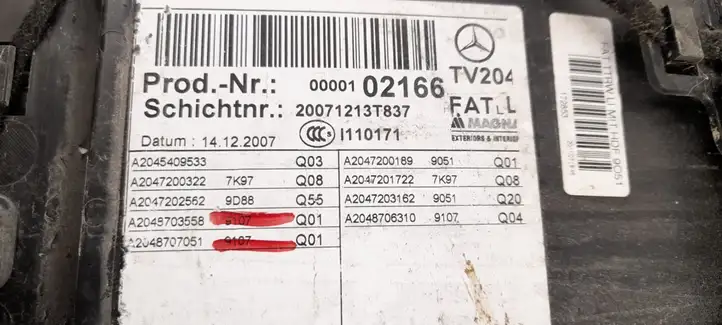 Mercedes-Benz C W204 (2007 - 2014) Обшивка передней двери — фото 6