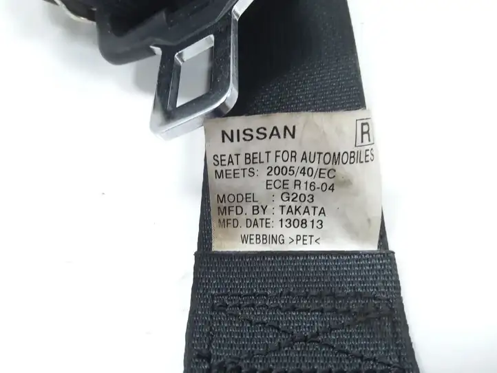 Nissan Qashqai (2006 - 2010) 88844EY10A Задний ремень безопасности — фото 2