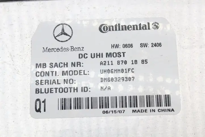 Mercedes-Benz CLK A209,C209 (2002 - 2009) A2118701885 Bluetooth модуль — фото 4