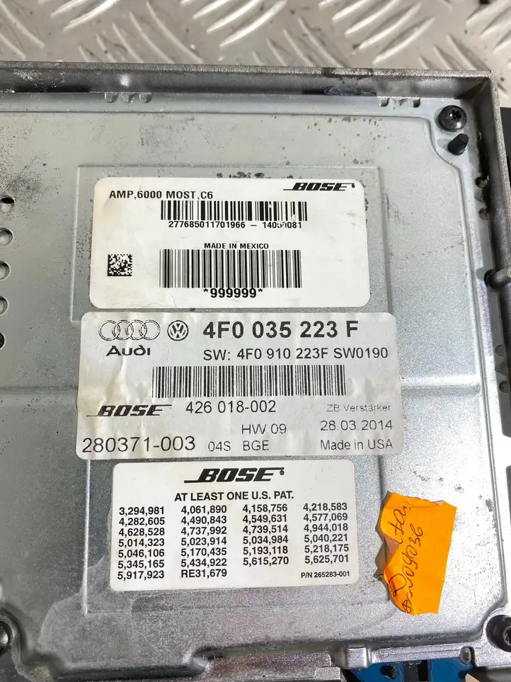 Audi A6 S6 C6 4F (2004 - 2008) 4F0035223F Усилитель звука — фото 4