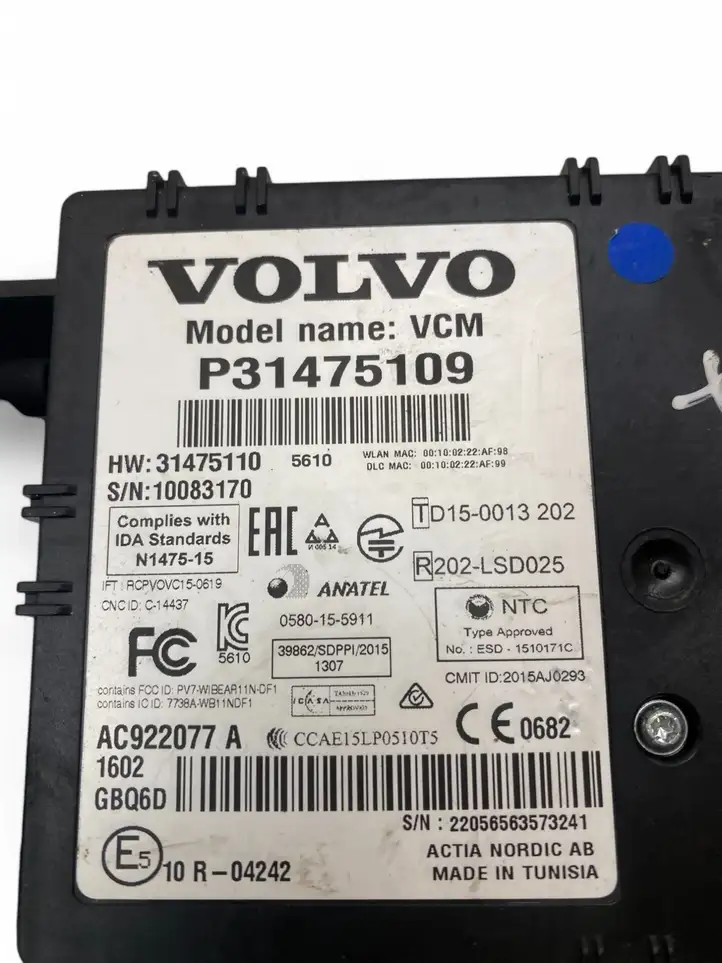 Volvo XC90 (2014 - 2019) P31475109 Прочие блоки управления — фото 6