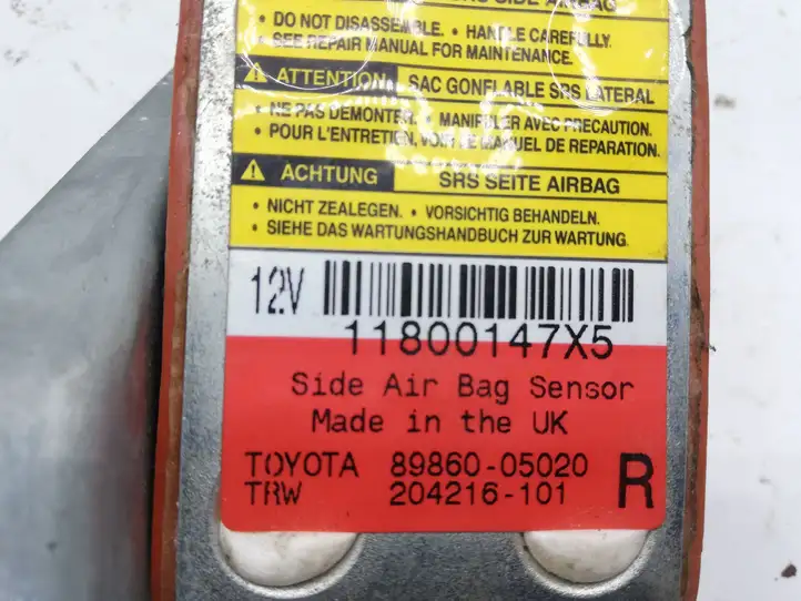 Toyota Avensis T220 (2000 - 2003) 8986005020 Датчик удара SRS — фото 3
