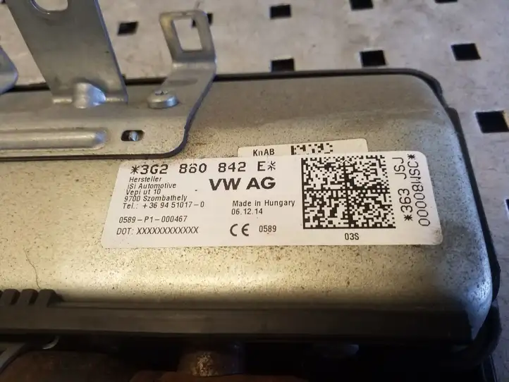 Volkswagen PASSAT B8 (2015 - ) 3G2880842E Коленная подушка безопасности — фото 2