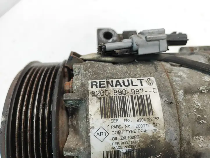 Renault Laguna III (2007 - 2015) 8200890987 Компрессор (насос) кондиционера воздуха — фото 5